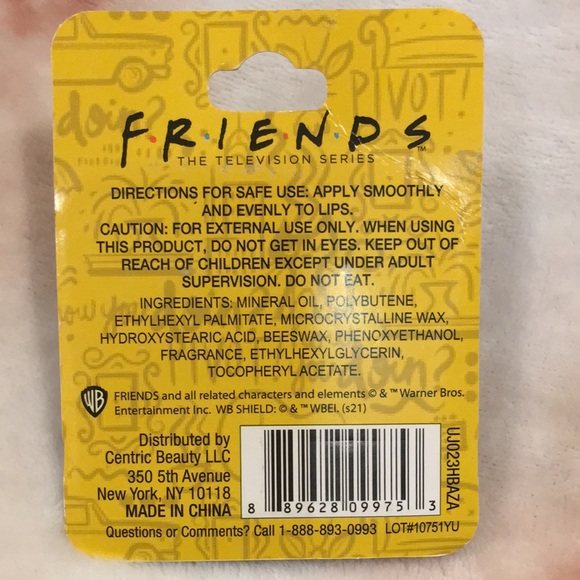 Friends Central Perk Black Coffee & Vanilla Latte Scented Lip Balm Duo 2 NWT - Picture 8 of 10